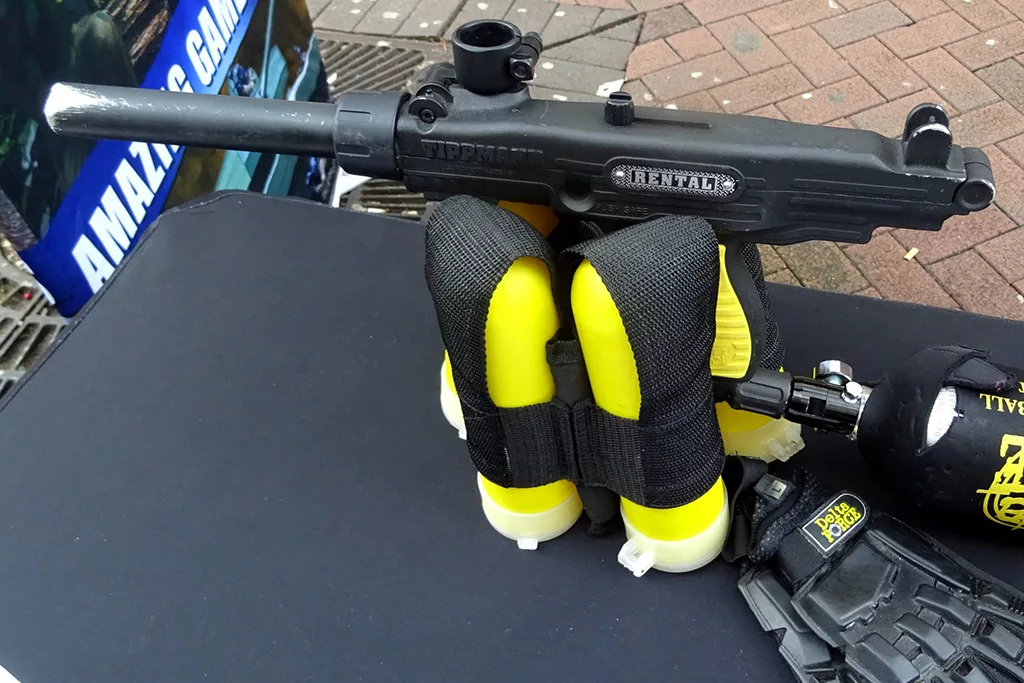 Don't have a marker? No problem! Most paintball fields will let you rent equipment for a reasonable fee.