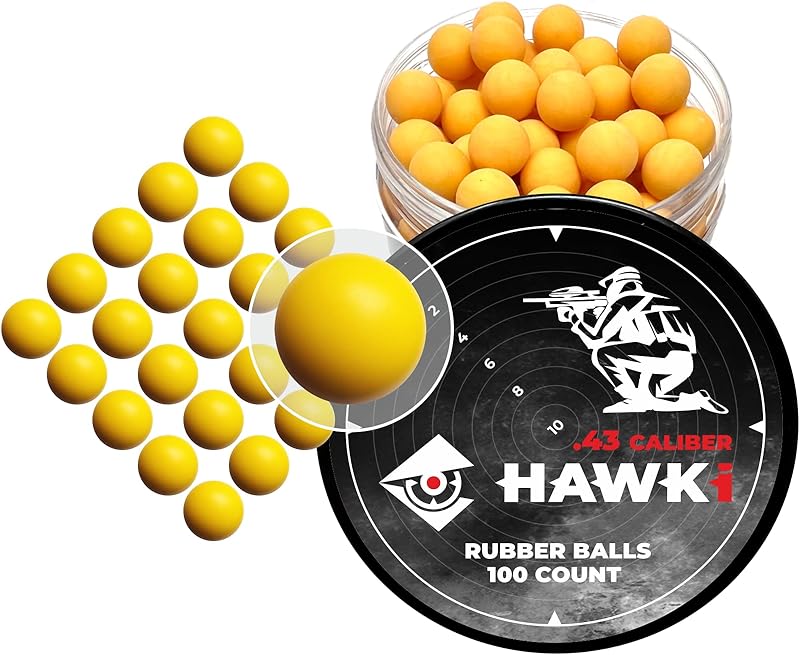 AOOHYEO .43 Cal Reusable Rubber Paintballs on Amazon