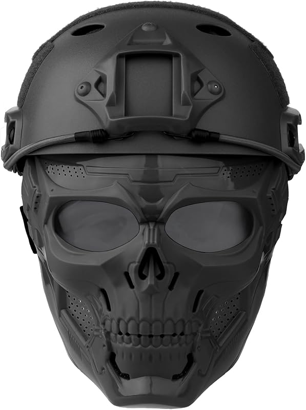 VPZENAR Airsoft Paintball Helmet with Mask on Amazon