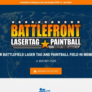 Battlefront Memphis Outdoor Laser Tag and Paintball Field website thumbnail