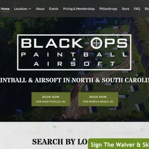 Black Ops Paintball website thumbnail