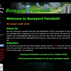 Boneyard Paintball website thumbnail