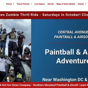 Central Avenue Paintball website thumbnail