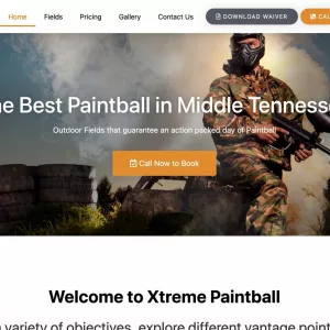 Xtreme Paintball website thumbnail