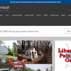 Liberty Paintball website thumbnail