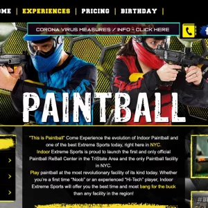 Indoor Extreme Sports website thumbnail