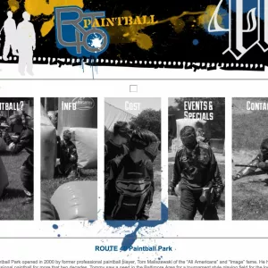 Route 40 Paintball website thumbnail