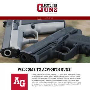 Acworth Guns website thumbnail