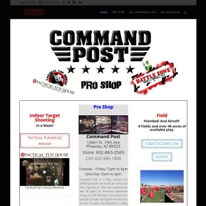 Command Post Paintball website thumbnail