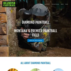 Diamond Paintball and Airsoft website thumbnail
