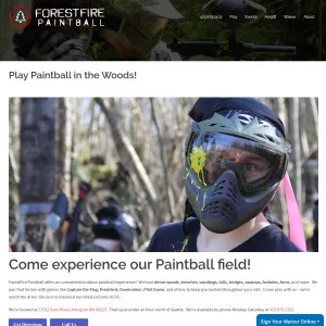 ForestFire Paintball website thumbnail