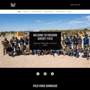 Freedom Airsoft website thumbnail