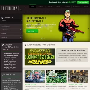 Futureball website thumbnail