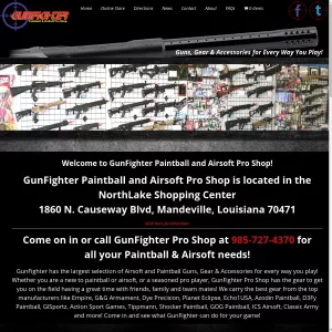 GunFighter Pro Shop website thumbnail