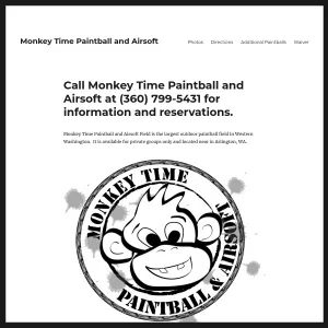 Monkey Time Paintball website thumbnail