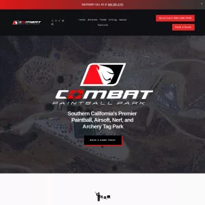 Combat Paintball Park website thumbnail