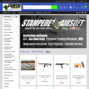 Stampede Airsoft website thumbnail