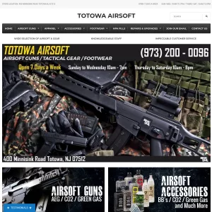 Totowa Airsoft website thumbnail