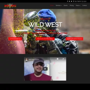 Wild West Paintball and Airsoft Park website thumbnail