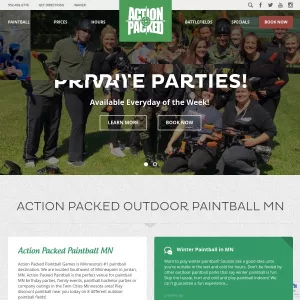 Action Packed Paintball website thumbnail