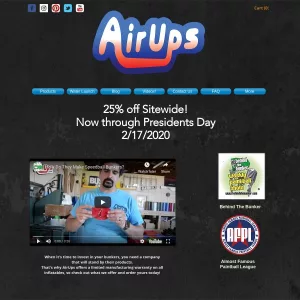 Airups website thumbnail
