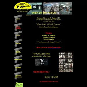 Belmont Firearms & Range website thumbnail