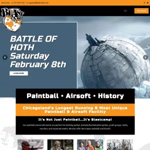 Blastcamp Paintball & Airsoft website thumbnail