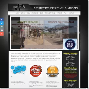 Disruptive Paintball website thumbnail