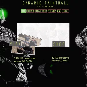 Dynamic Paintball & Airsoft website thumbnail