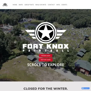 Fort Knox Paintball website thumbnail