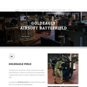 Goldeagle Airsoft Battlefield website thumbnail