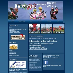 KW Paintball website thumbnail
