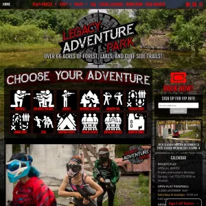Legacy Paintball & Airsoft Park website thumbnail