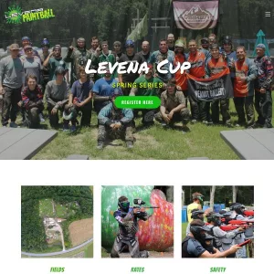Levena Paintball website thumbnail