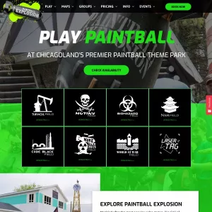Paintball Explosion website thumbnail