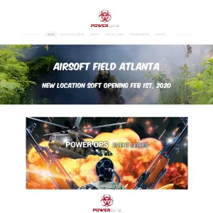 Power Ops Airsoft, Paintball, & Laser Tag website thumbnail