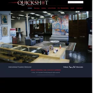 Quickshot Shooting Range website thumbnail
