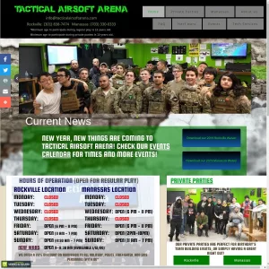 Tactical Airsoft Arena website thumbnail
