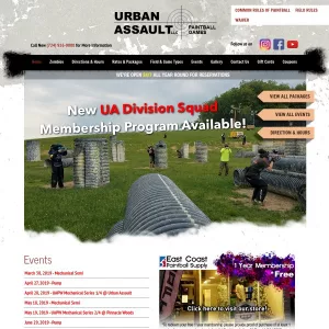 Urban Assault Paintball website thumbnail