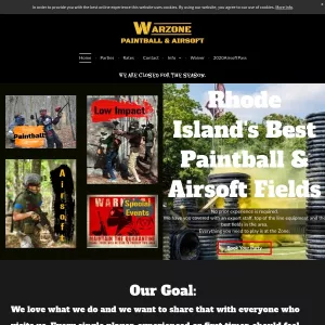 Warzone Paintball & Airsoft Park website thumbnail